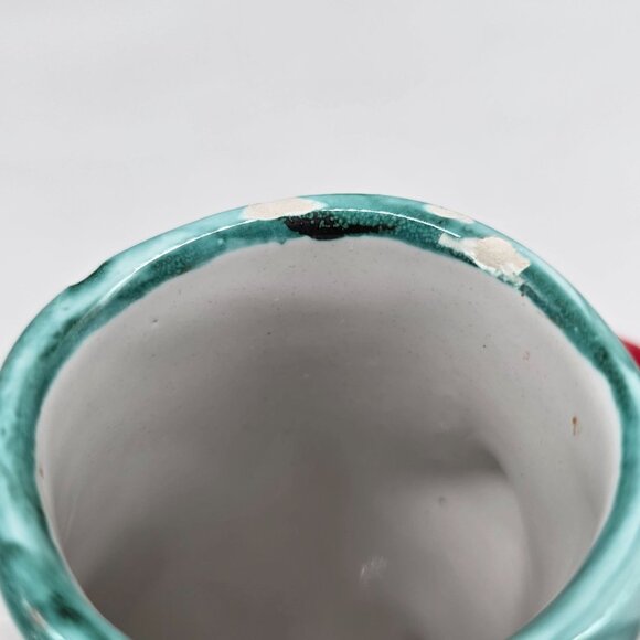 Vintage Hand-Painted Italian Pitcher Teapot Floral Design Signed Pimpal Garda - Picture 9 of 9